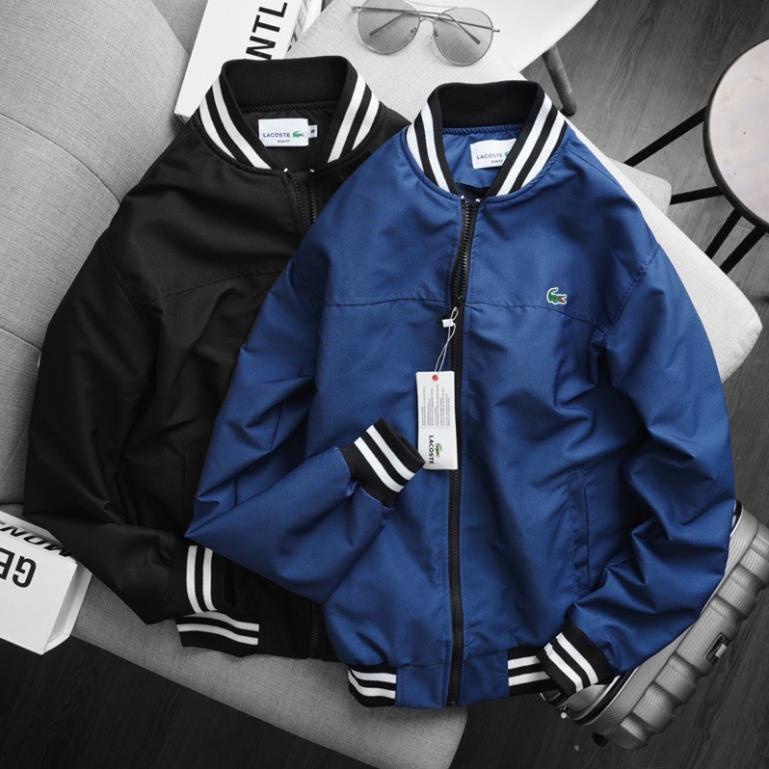 xả tết áo khoác bomber lacotste chất dù