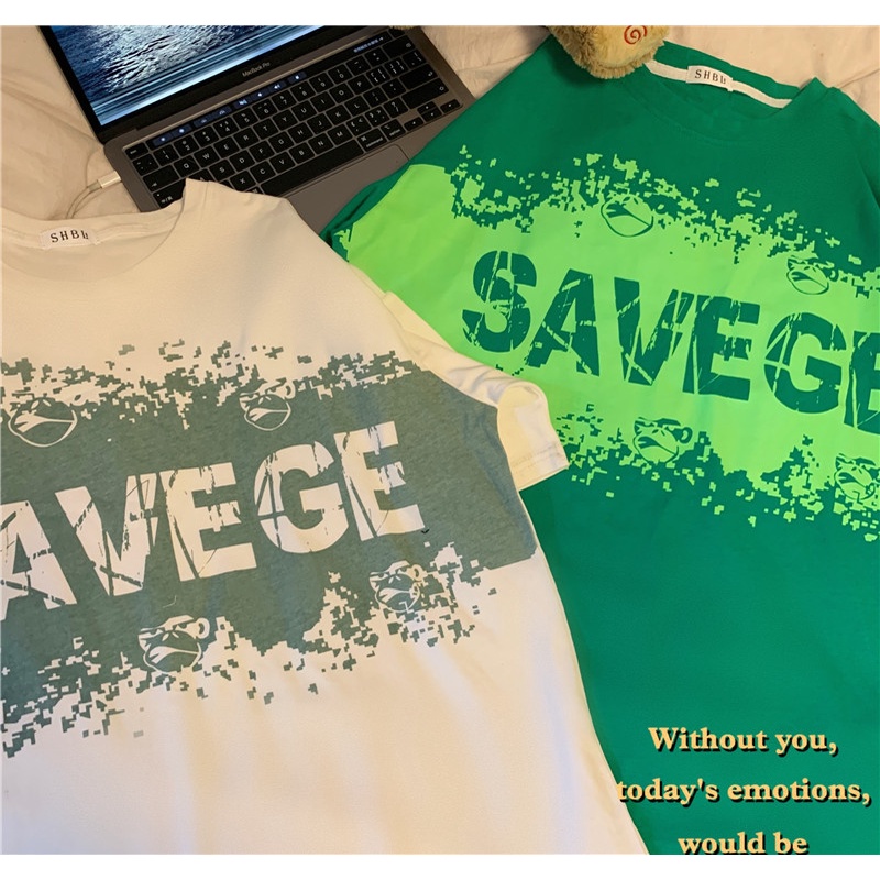 Áo Hoodie Màu Xanh Lá Thêu Chữ Phong Cách Vintage