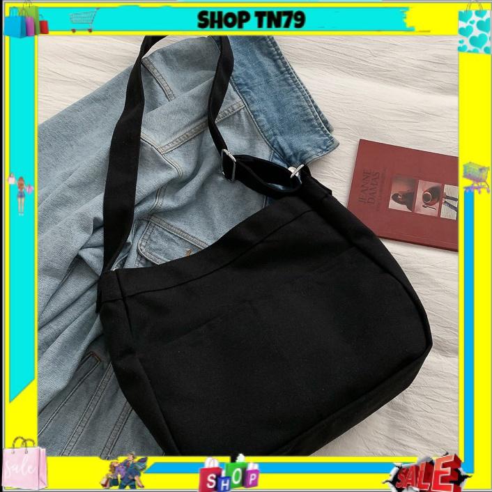 Túi xách nữ rẻ đẹp vải canvas 2 hộp có khóa kéo , túi con phong cách Hàn Quốc thích hợp cho nam lẫn nữ.