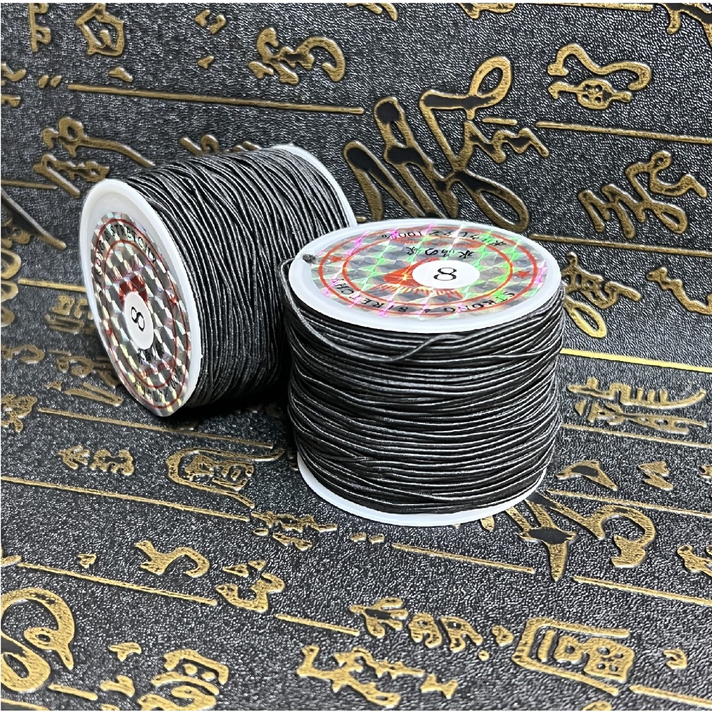 Dây thun dù co dãn (cuộn nhỏ) xâu vòng hạt gỗ, hạt trầm hương