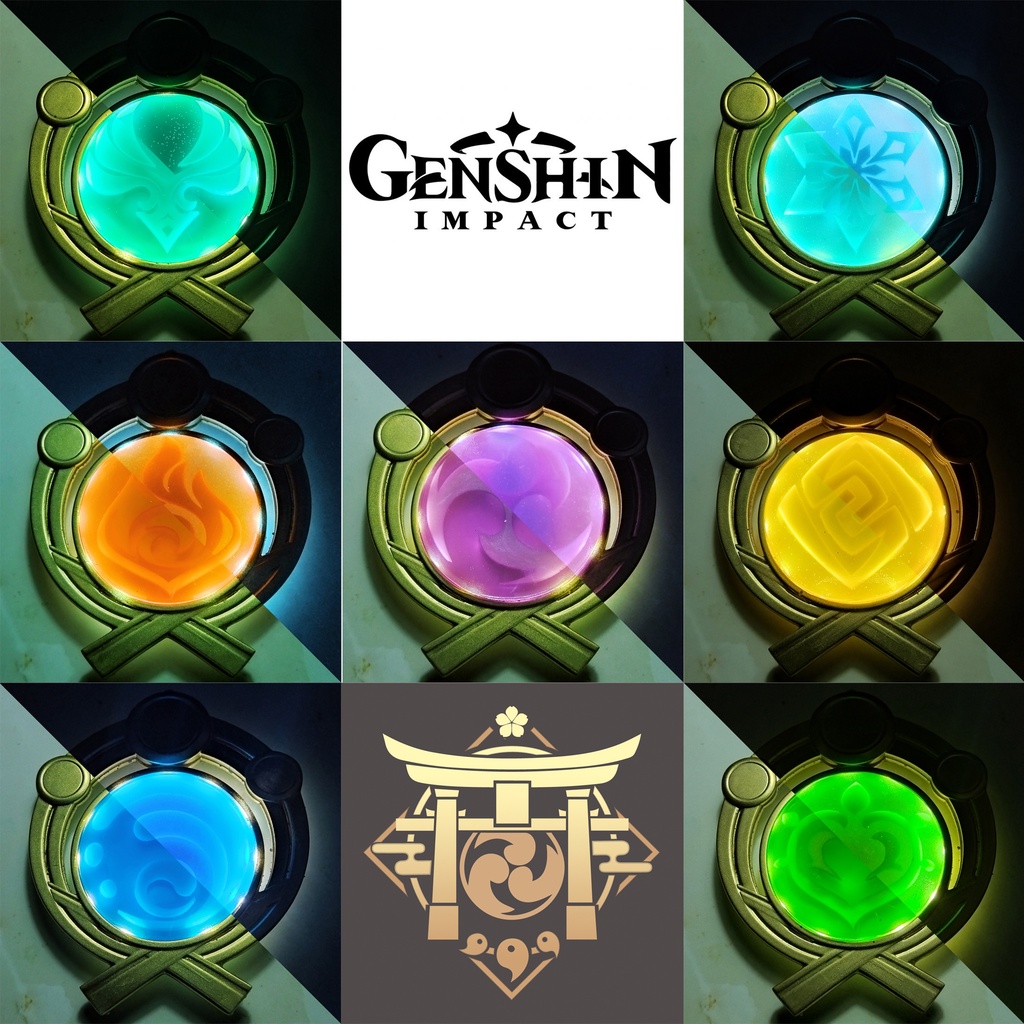 [Có đèn led] Mô hình Vision Inazuma Genshin Impact