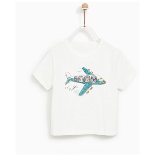 Áo thun Zara Fun Flight xuất xịn