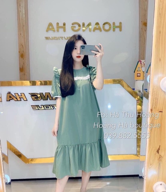 🌈 Đầm Bầu Hót chất Đũi Thái🌟 Giá sỉ =Lẻ