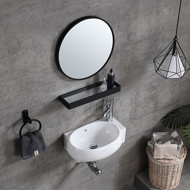 Bộ chậu lavabo treo tường mini cực xinh