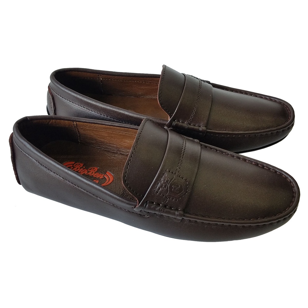 Giày Mọi Nam Da Bò Thật BIGBEN Cao Cấp GM249