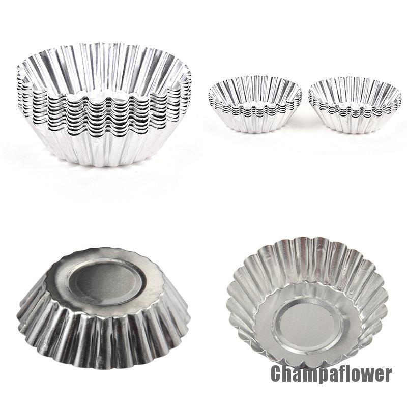 Set 10 Khuôn Tròn Làm Bánh Tart Trứng