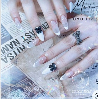 Nail box - Móng up thiết kế : Mẫu nơ đơn giản