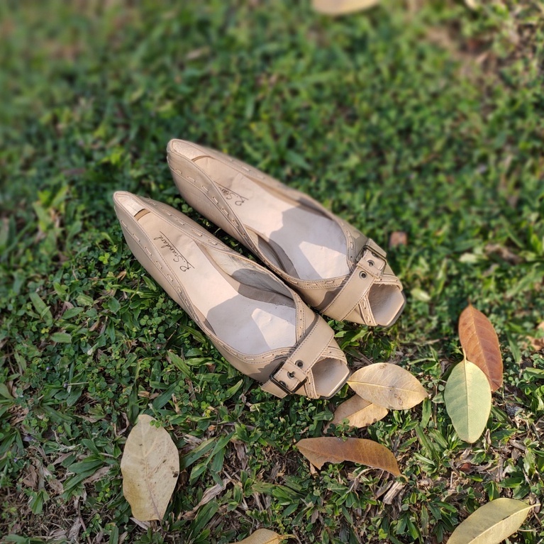 Giày da thật size 38 nguyên bản loại 1 secondhand Đồ Si Bon WS3