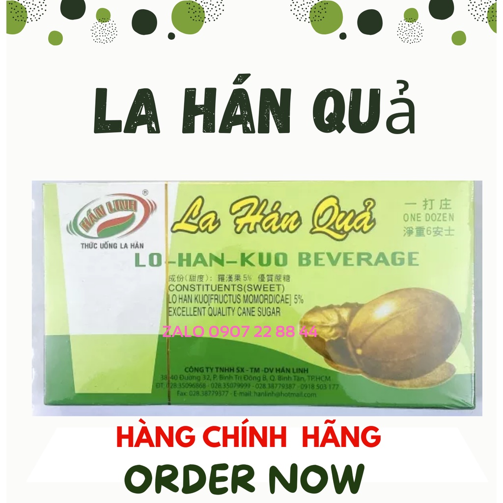 La Hán Quả Hoà Tan - Hán Linh 170Gram