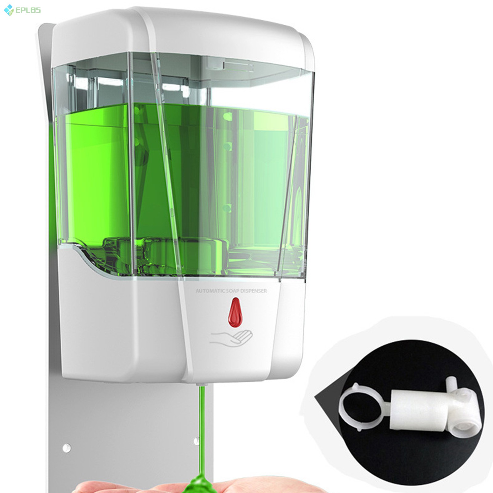 EPLBS 700ml Automatic Sensor Soap Dispenser Touchless Wall Mounted Liquid Soap Home Bathroom