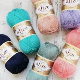 Combo 10 cuộn sợi hè Alize Diva Thổ Nhĩ Kì