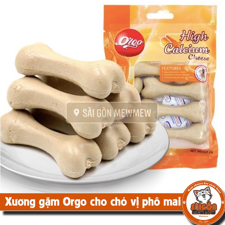 Xương gặm Orgo cho chó vị Phô Mai