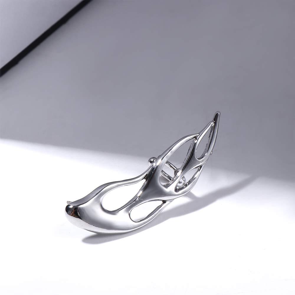 Khuyên Kẹp Tai Hình Ngọn Lửa Cá Tính Cho Nam Nữ|Bông Tai Kim Loại Thời Trang Cá Tính