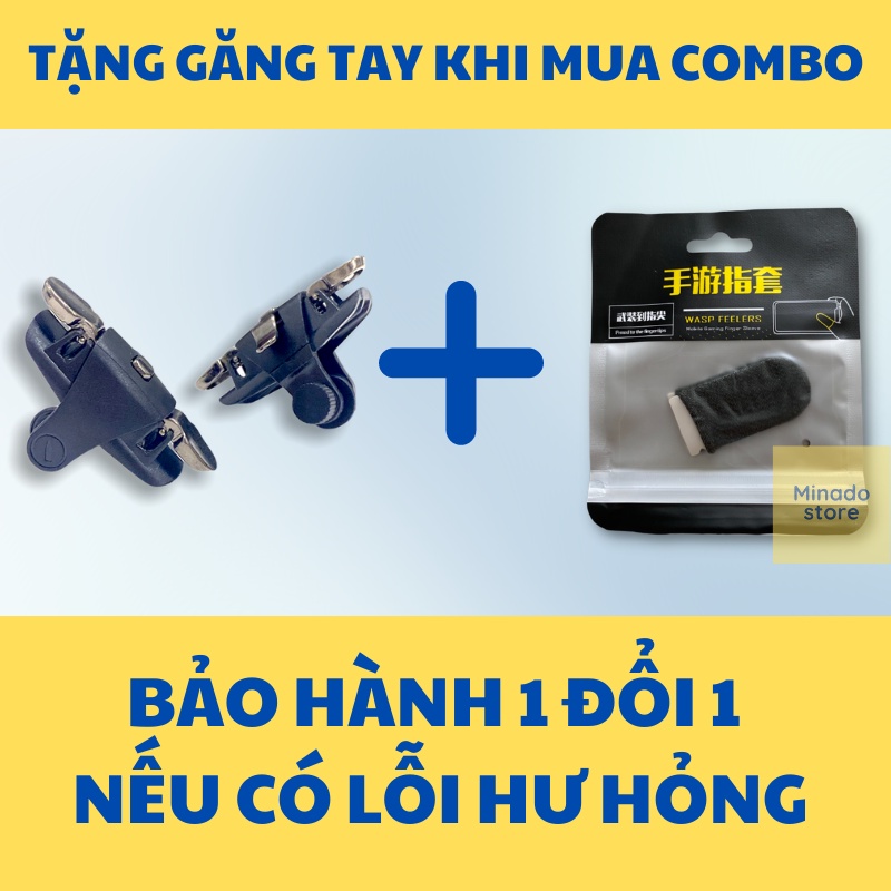 Nút bắn PUBG X1 cho các máy siêu dày 10MM tay cầm chơi game điện thoại tay cầm chơi game pubg Minado store | BigBuy360 - bigbuy360.vn