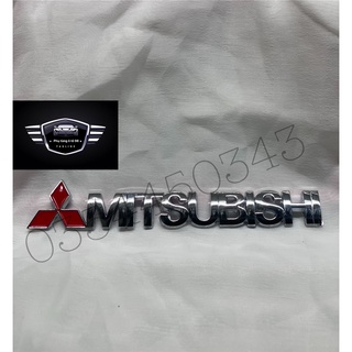 Team logo chữ nổi Mitsubishi