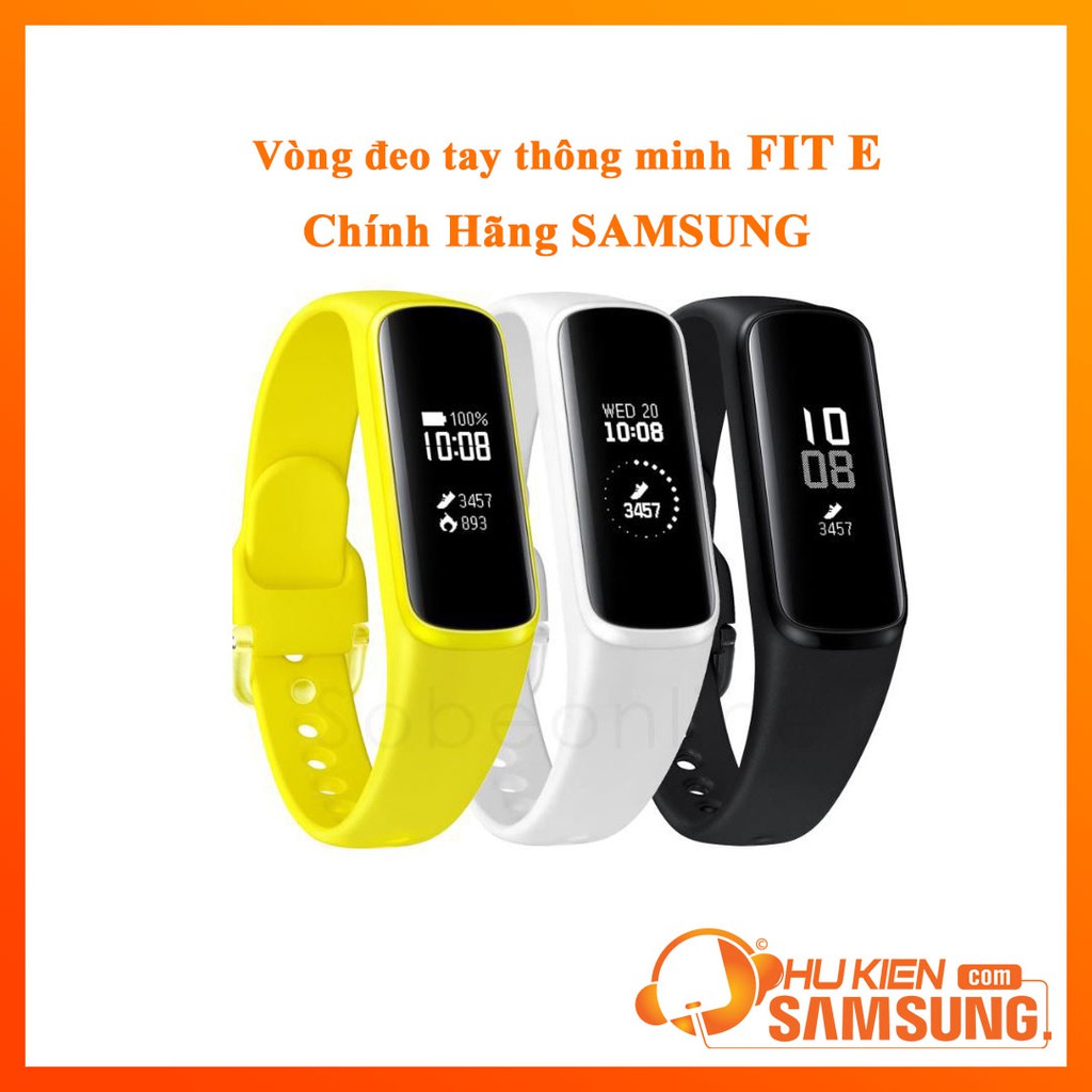 ✅Vòng đeo tay thông minh Fit E ( Fullbox ) BH 12 tháng Chính Hãng Samsung R375, Đo nhịp tim ✅, Bước chân ✅