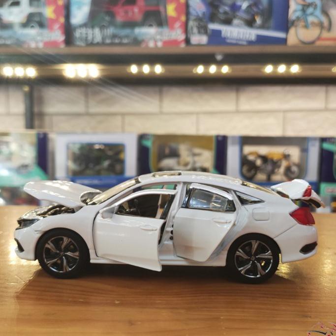NEW Xe mô hình ôtô Honda Civic 2019 tỉ lệ 1:32 màu trắng