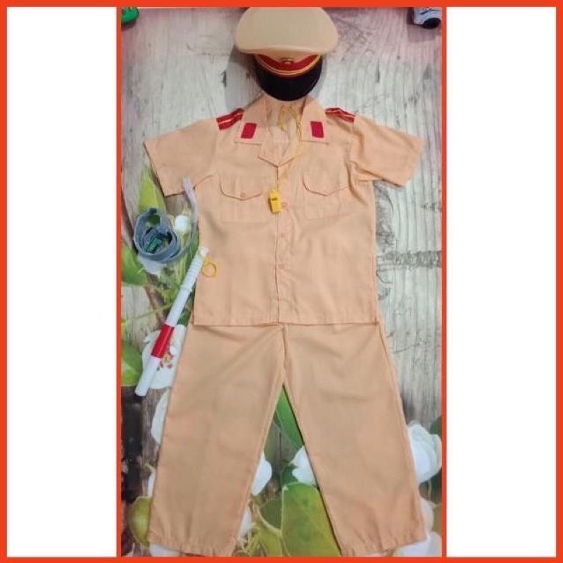 Áo công an, bộ đội, bác sĩ cho trẻ mầm non
