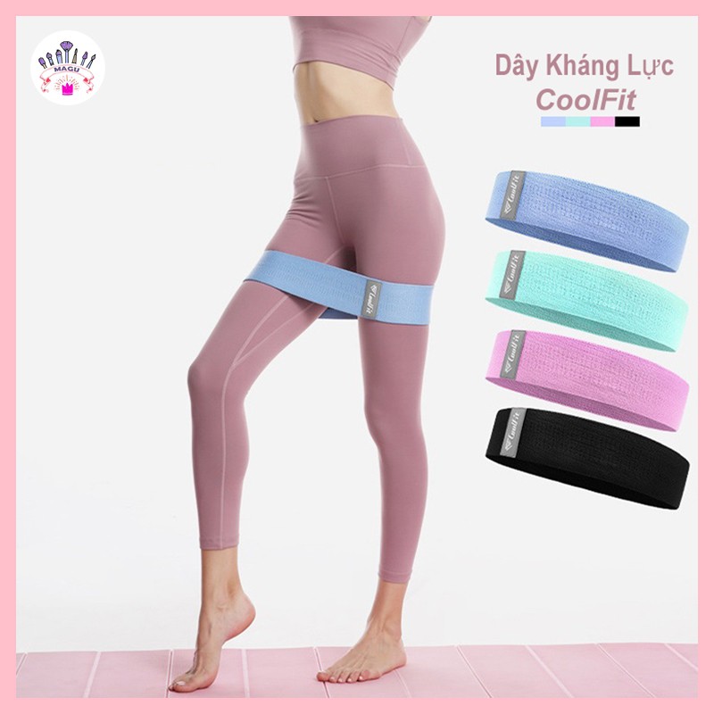 Dây kháng lực Miniband CoolFit cao cấp - Dây miniband chuyên dành cho tập mông, tập đùi, tập Yoga