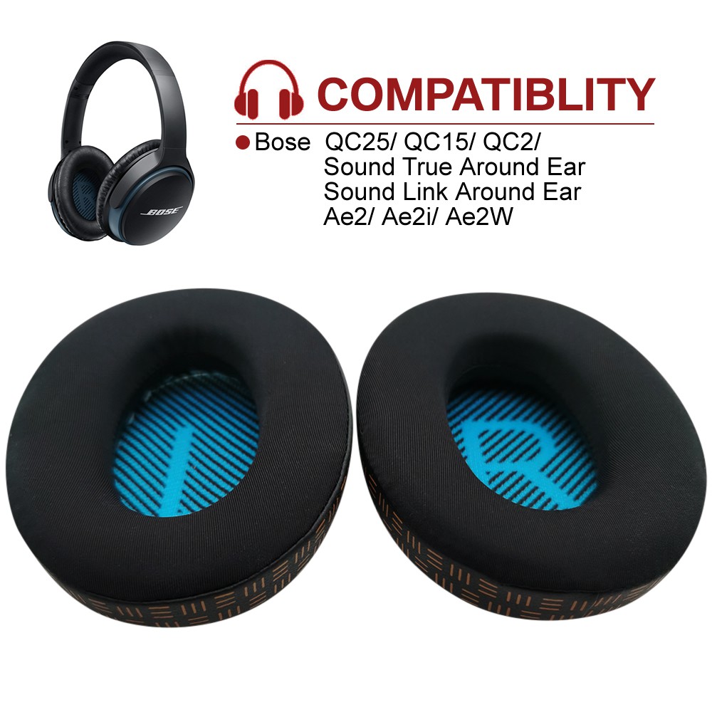 Cặp Đệm Tai Nghe Thay Thế Cho Bose Quietcomfort Qc25 Qc2 Qc15, Soundtrue And Soundlink Ae2