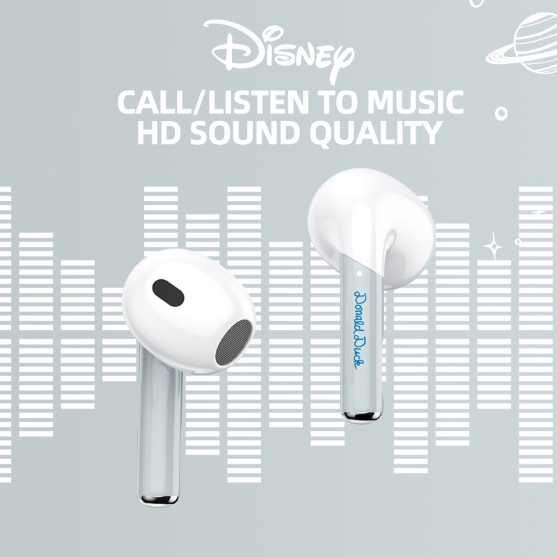 Tai nghe nhét tai Disney LK-21 bluetooth 5.3 không dây chống ồn có micro phong cách thể thao kèm phụ kiện