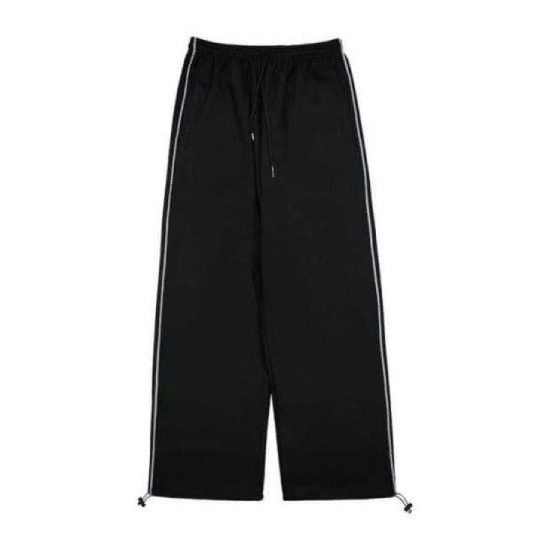 Quần nỉ Jogger dây rút bo ống chun nỉ da cá unisex form rộng phong cách Hàn Quốc I'm Basic