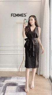 Váy lụa công sở