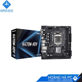 Mainboard ASROCK H470M-HDV (Intel H470, Socket 1200, m-ATX, 2 khe Ram DDR4)