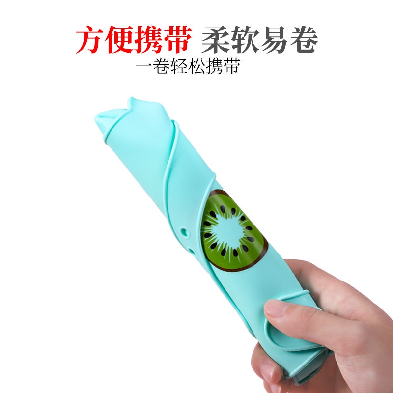 Yếm ăn dặm mới cho bé không thấm nước, túi đựng bột silicone trẻ em, khăn nước bọt hình trái cây dùng một lần cho bé