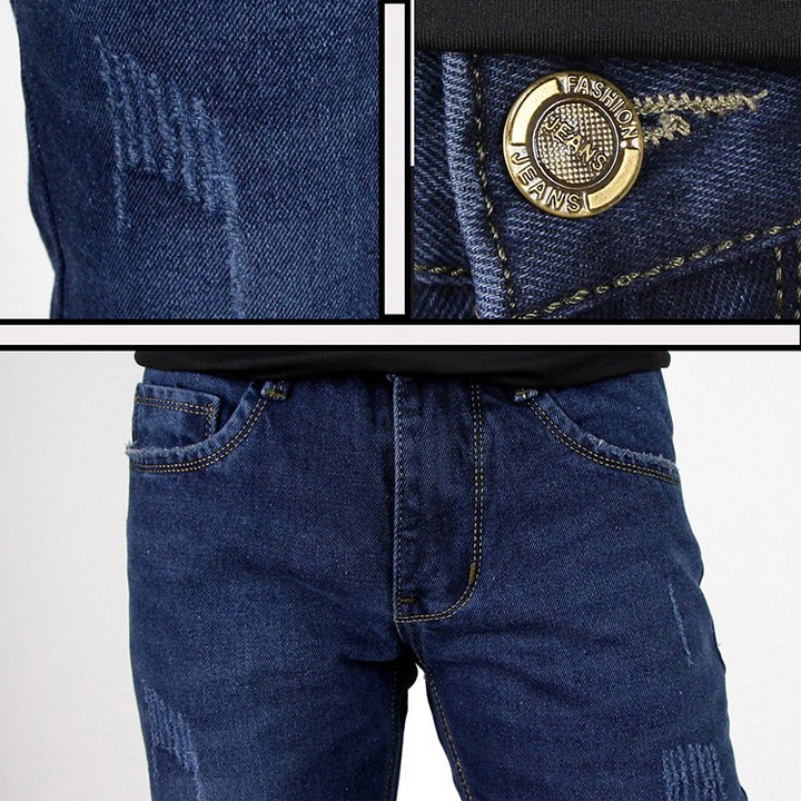 Quần Jean Nam Xanh Đậm Dáng Ôm | BigBuy360 - bigbuy360.vn