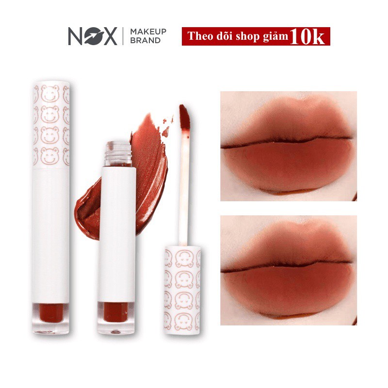 Son kem siêu lì NOX mịn như nhung thiết kế vỏ in hình gấu 2.5 g