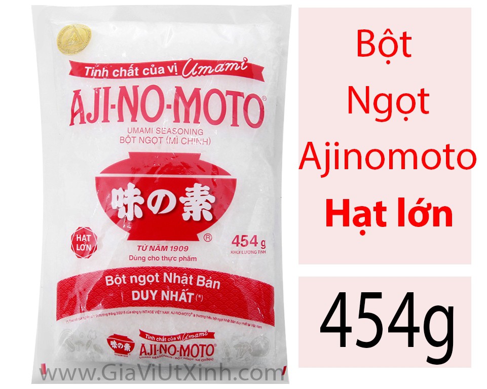 [LUÔN CÓ HÀNG] BỘT NGỌT AJINOMOTO 100G - 454G HẠT TO - MÌ CHÍNH - UMAMI SEASONING