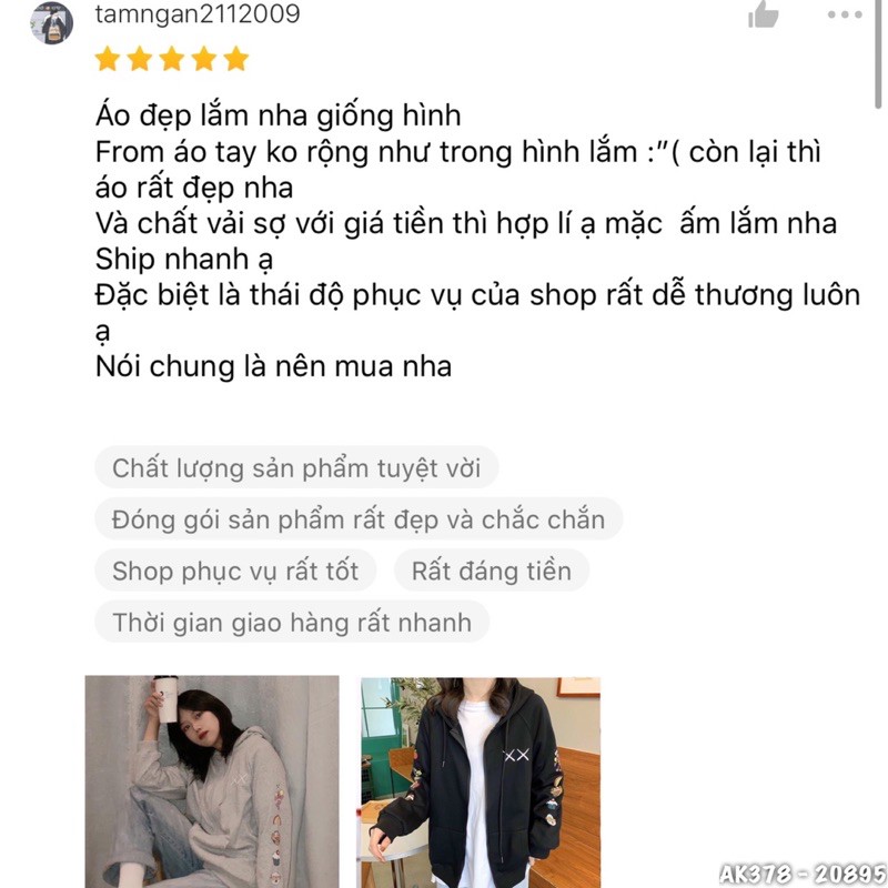 Áo Khoác Nỉ Nam Nữ Nỉ Bông Dày Dặn Hàng QC Form Rộng Unisex Áo Khoác Jackets Nỉ KWAS XX 2 TAY - AK3378 | BigBuy360 - bigbuy360.vn