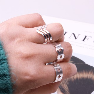 1 set 3 chiếc nhẫn cá tính