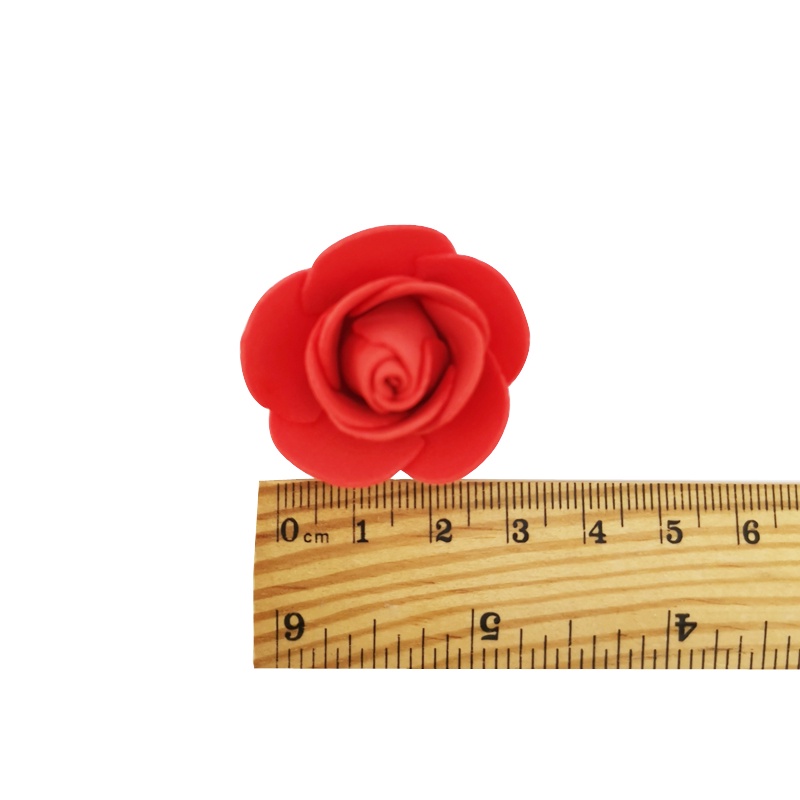 50pcs/ Bag Multicolor Mini PE Foam Rose Head Artificial Handmade Rose Head DIY Wedding Home Decoration Festival Party Supplies