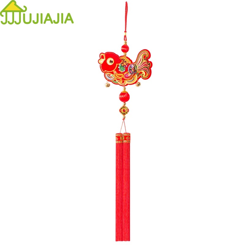 Mặt trang sức JUJIAJIA hình năm mới Nhâm Dần 2022 treo trang trí lồng đèn nội thất phòng khách