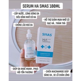 Serum Cấp Ẩm, Phục Hồi da - Smas HA Plus 100ml