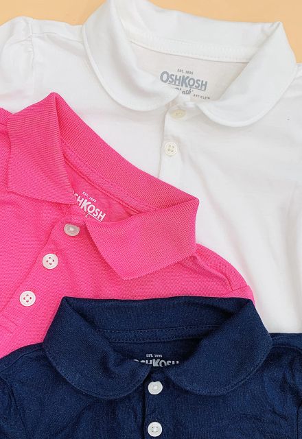 Áo thun có cổ bé gái hàng dư xịn