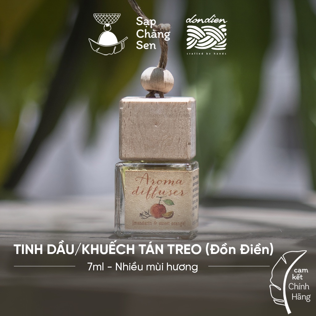 Khuếch tán, tinh dầu treo (Đồn Điền) - 7ml | nhiều mùi: quế, sả chanh, nhài