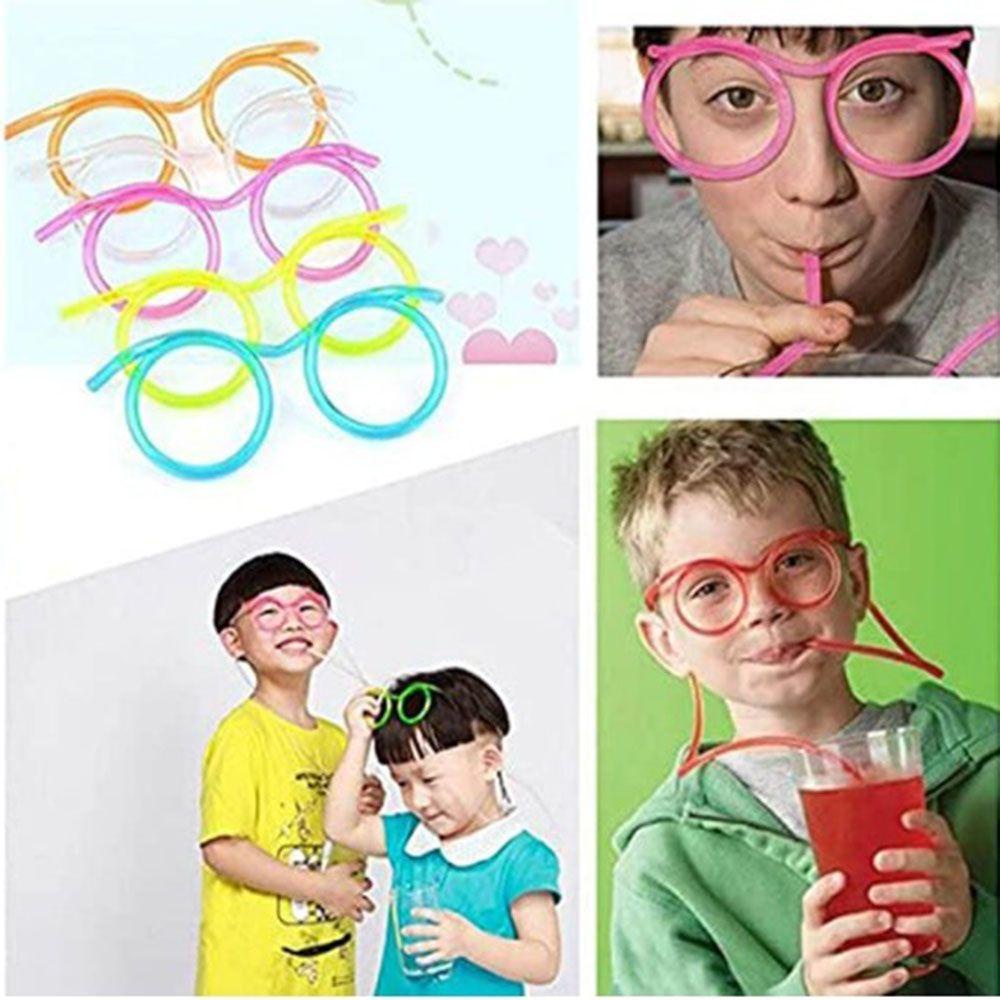 ☆Yola☆ Ống Hút Hình Mắt Kính Độc Đáo Cho Tiệc Sinh Nhật Của Bé