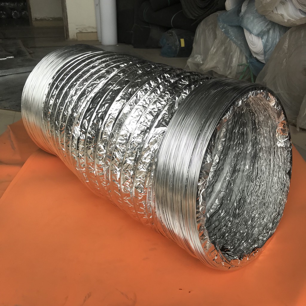 Ống thông gió mềm D200 Ống bạc dẫn khí phổ thông dài 8m