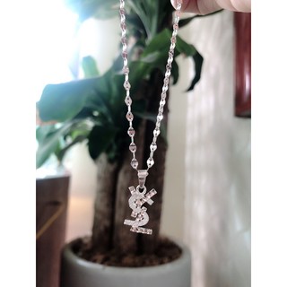 Dây chuyền bạc mặt LV (Louis Vuitton)