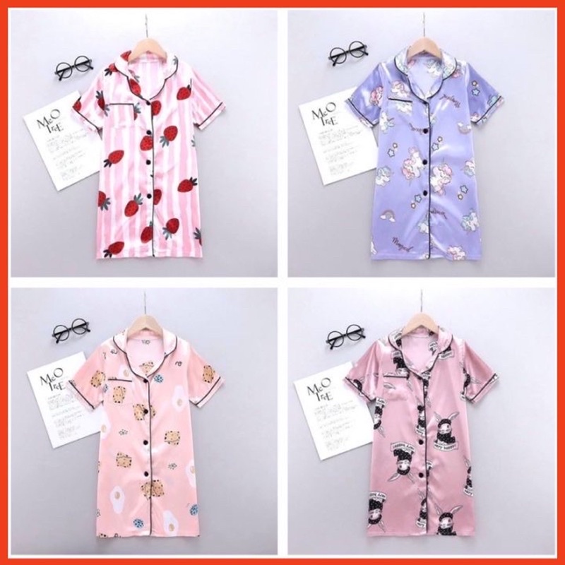 Đầm Ngủ Cho Mẹ Và Bé 🎀HÀNG CAO CẤP🎀 Chất liệu satin mềm mát