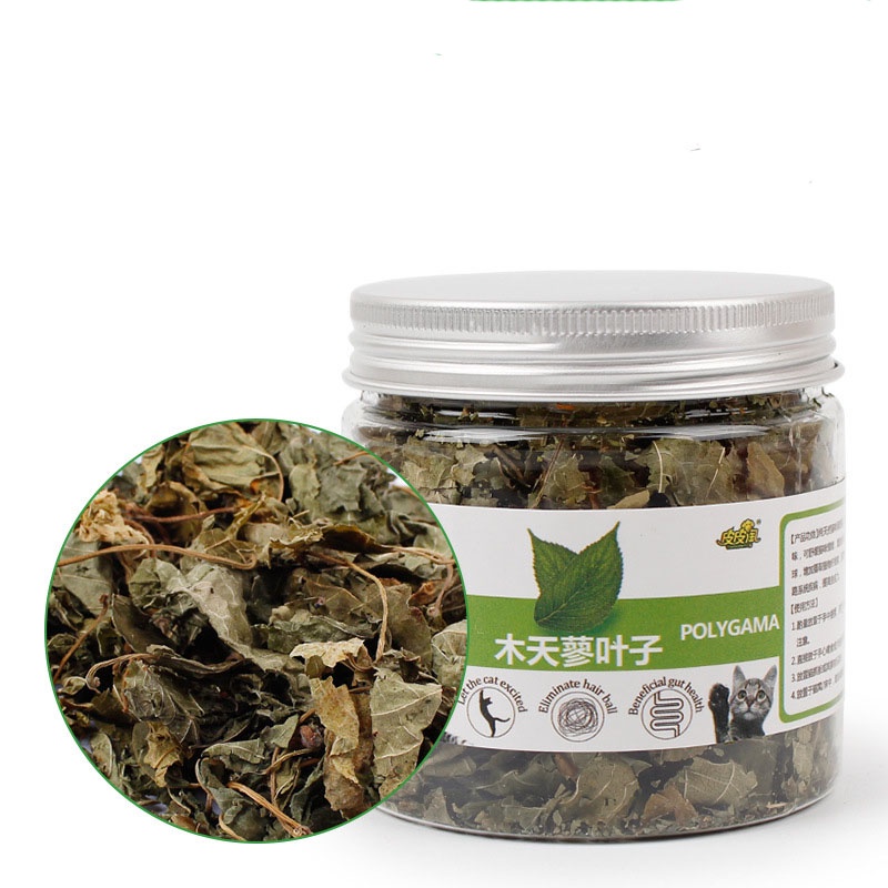 Lá Nho Bạc Actinidia Polygama (Silver Vine) Khô Hũ 10g AP10 MIAOCAT