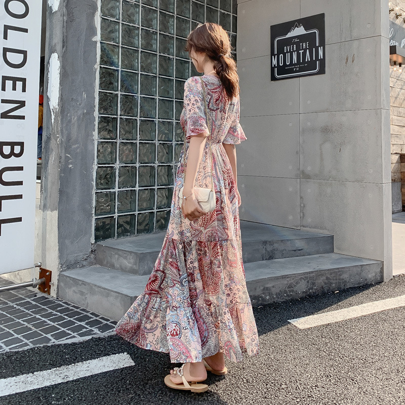 Đầm họa tiết hoa phong cách Pháp 2021 dành cho nữ | BigBuy360 - bigbuy360.vn