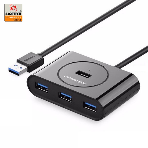 Bộ chia cổng USB 4 cổng 3.0 dài 80cm chính hãng Ugreen UG-20291 cao cấp