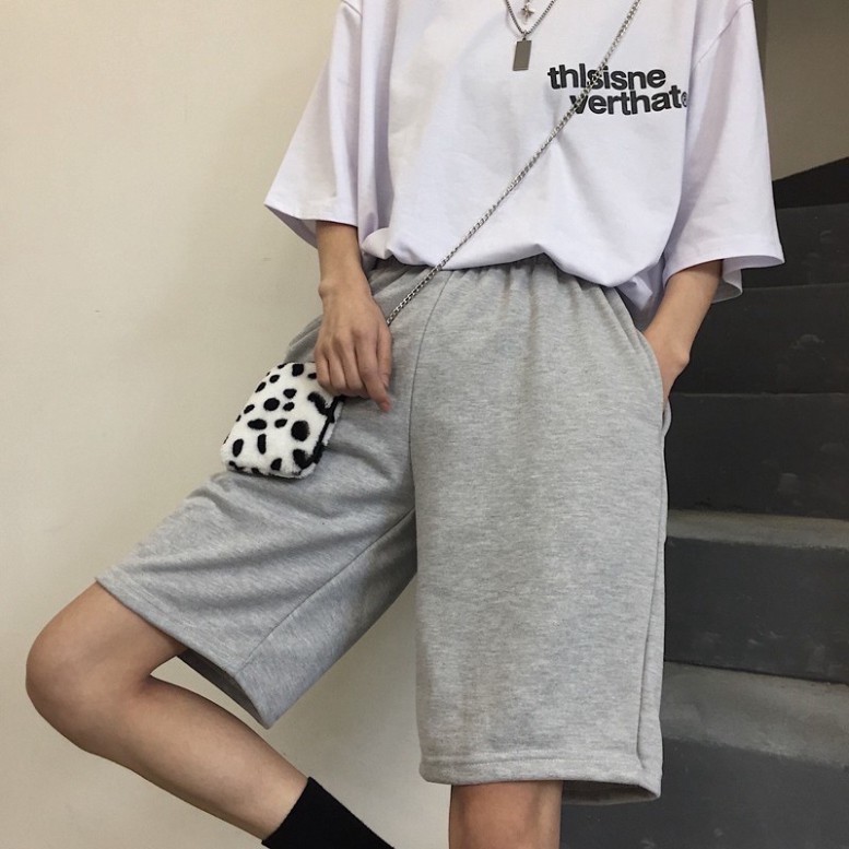 Quần đùi / Quần short trơn unisex - basic trơn dưới 62kg_TopOneStore | BigBuy360 - bigbuy360.vn