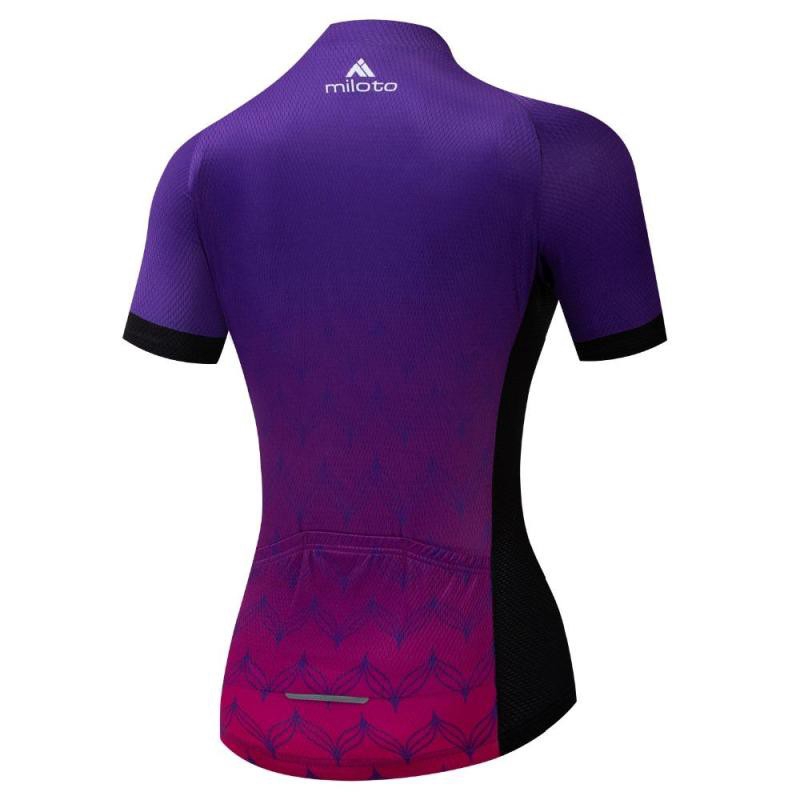 Phụ nữ tay áo ngắn MTB Bike Jersey Áo mùa hè Xe đạp Đường đi xe đạp Quần áo