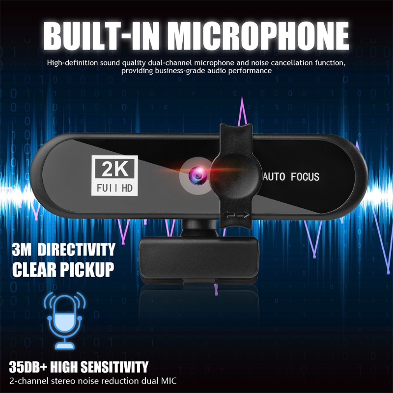 Webcam 1080P Có Micro Cho Máy Tính Laptop Để Bàn