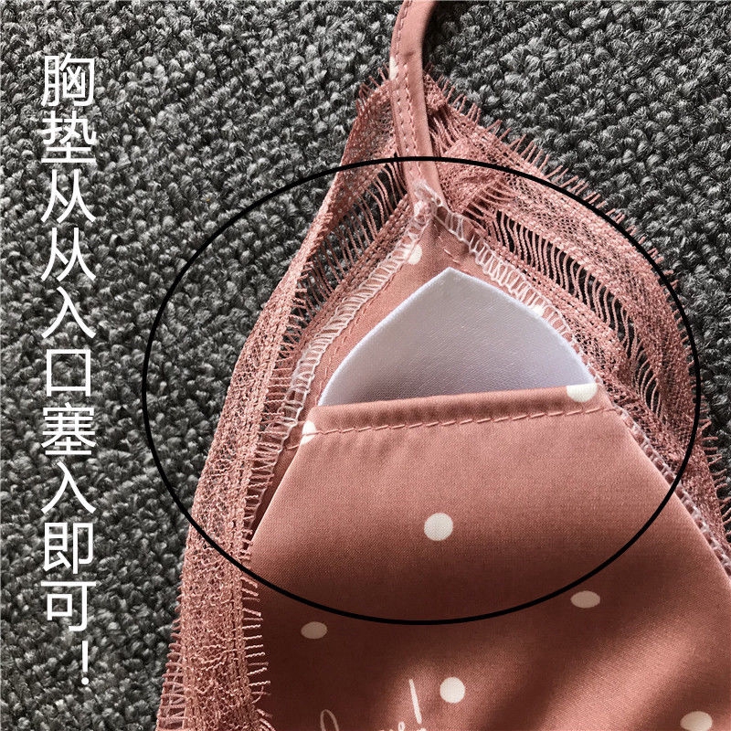 Đầm Ngủ Hai Dây Phối Ren Gợi Cảm Cho Nữ